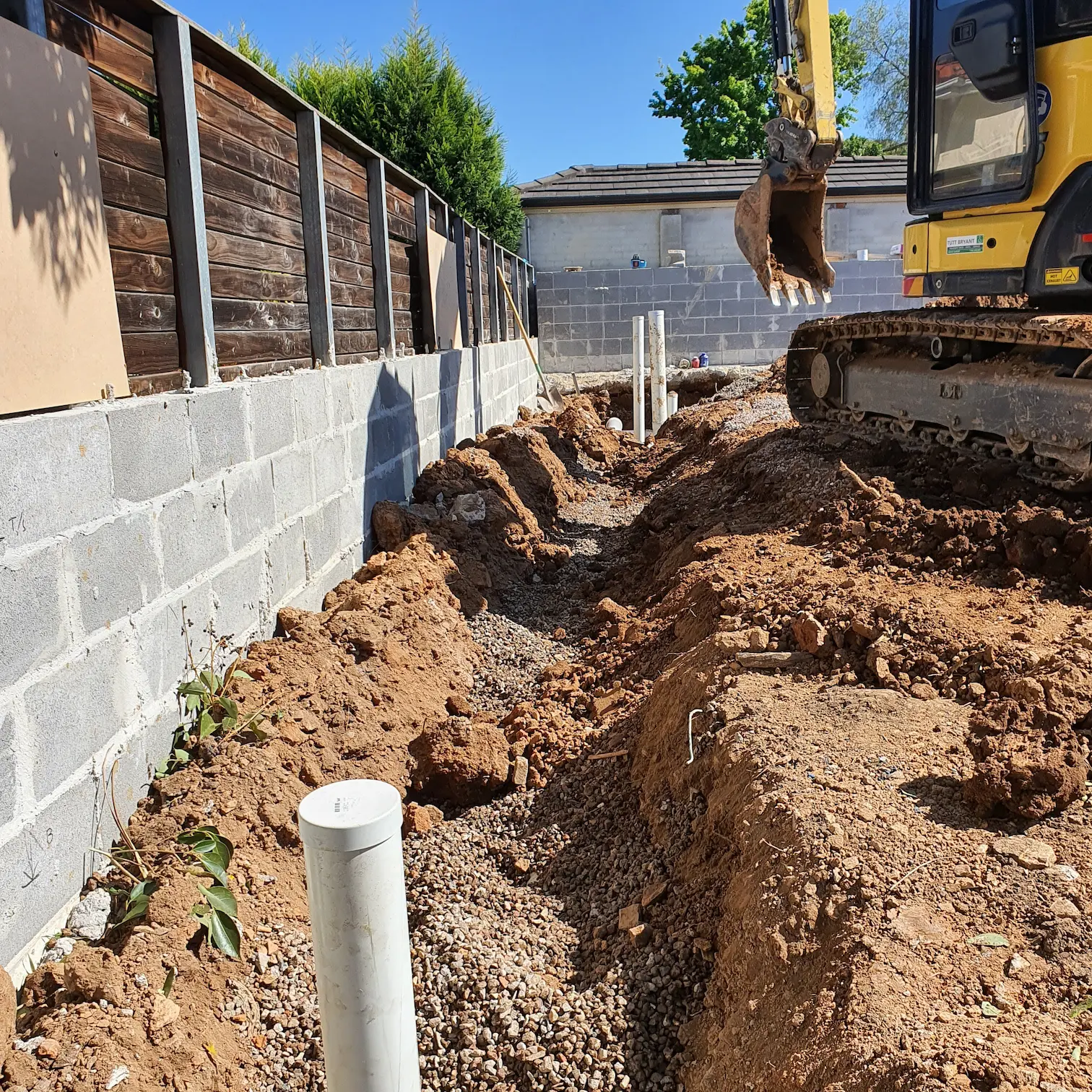 Blocked or Damaged Sewer Pipes — site photography