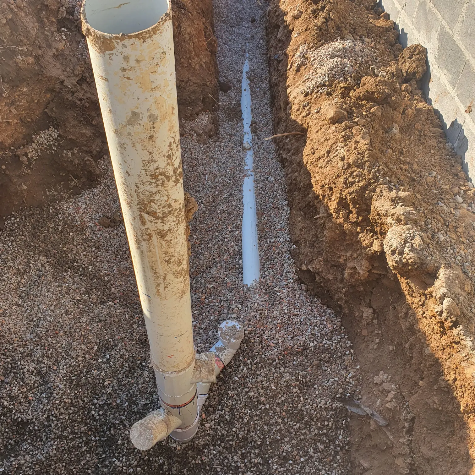 Blocked or Damaged Sewer Pipes — site photography