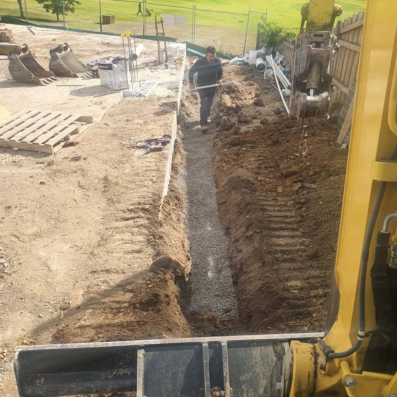 Tight Access Footing — site photography
