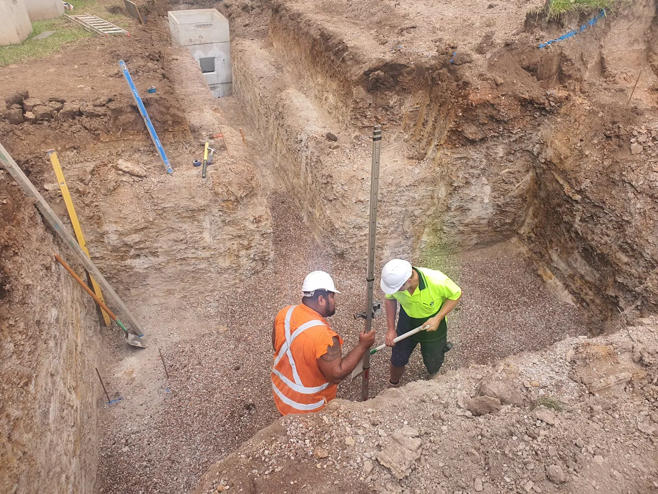 Tight Access Footing — site photography