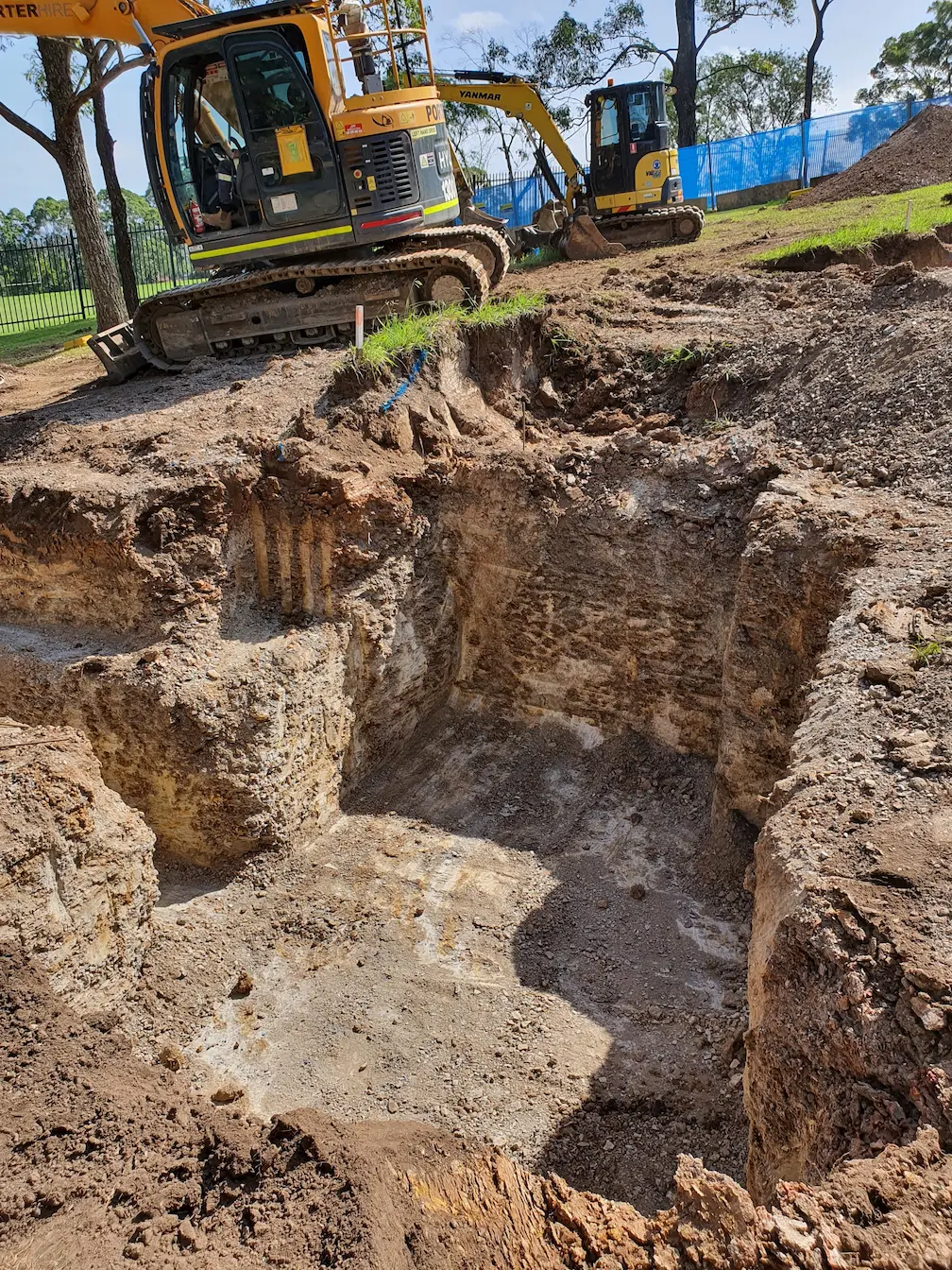 Tight Access Footing — site photography